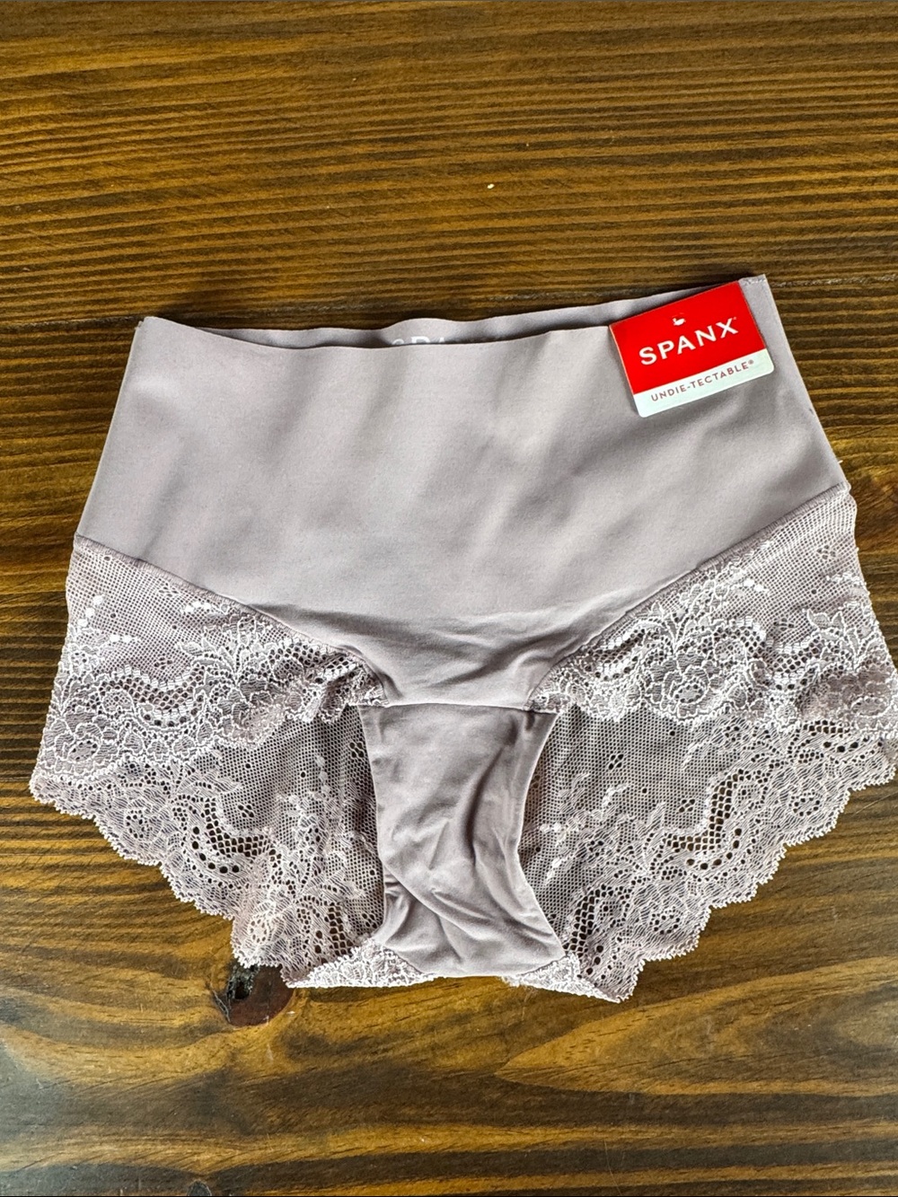 SPANX Lace Hi-Hipster Briefs in Violet Umber